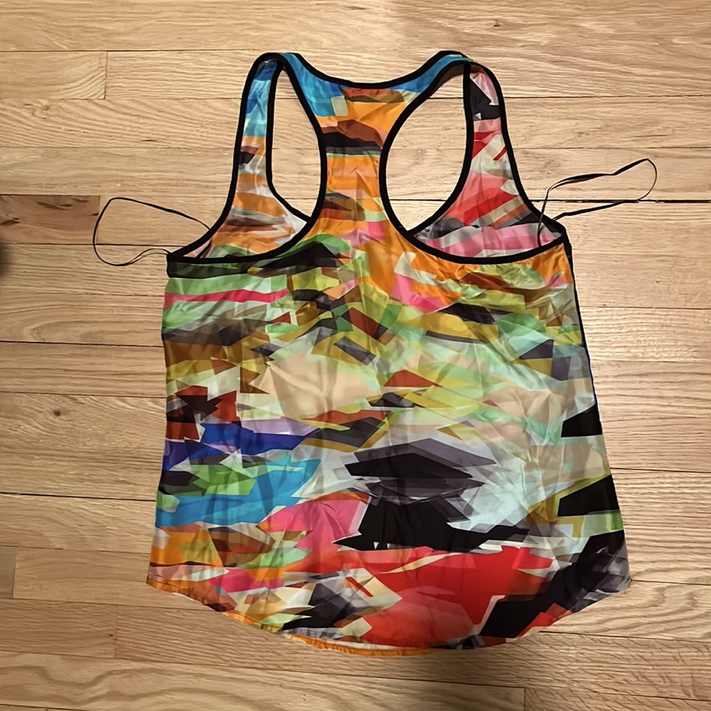 100% Silk Racerback Tank Top - Picture 2 of 3